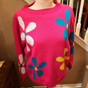 Like New! Haptics Flower Power Sweater